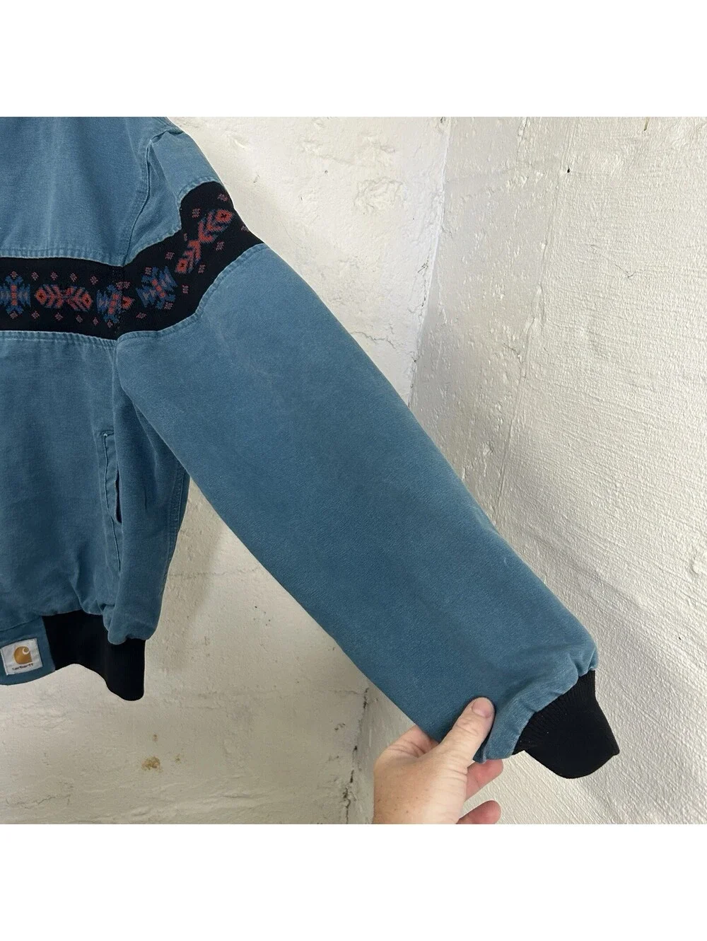 Vintage Carhartt Thermal Southwestern Aztec Jacket “Teal”